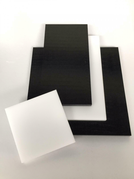 Platte 200 x 200 x 10mm - Kunststoff POM-C schwarz